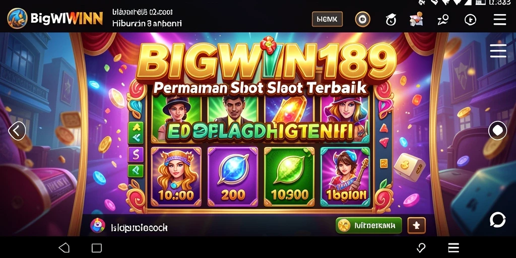 Screenshot BIGWIN189 menampilkan gameplay slot yang seru dan mengasyikkan.