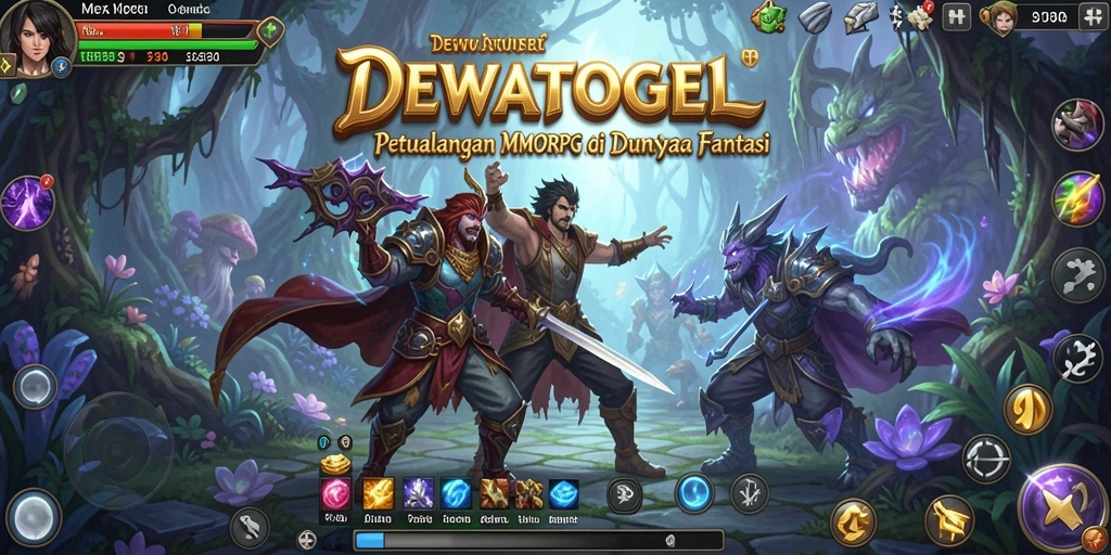 Tampilan gameplay seru dalam dunia fantasi DEWATOGEL.