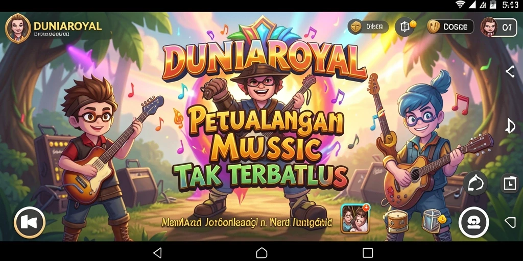 Screenshot DUNIAROYAL menampilkan gameplay yang seru dan interaktif.