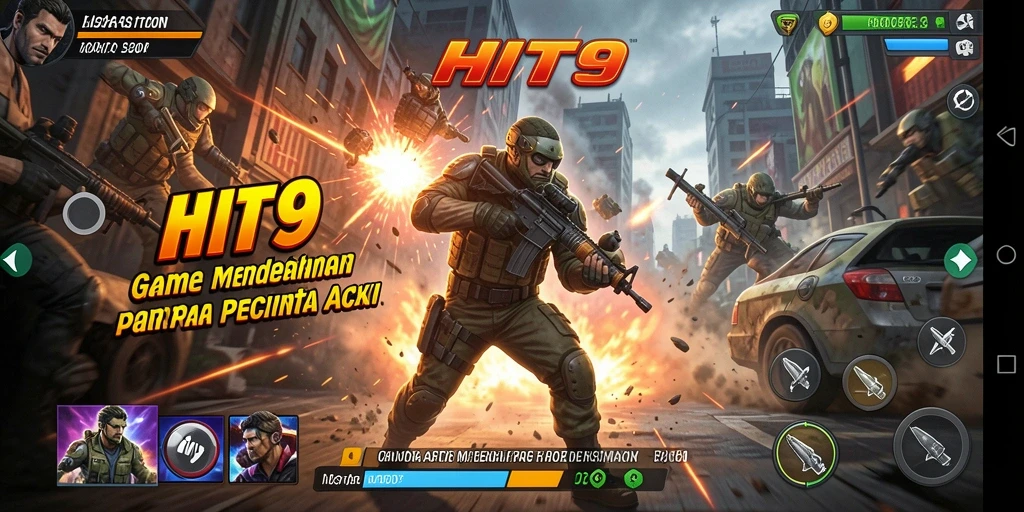 Menampilkan aksi mengesankan dalam gameplay HIT9 yang mendebarkan.