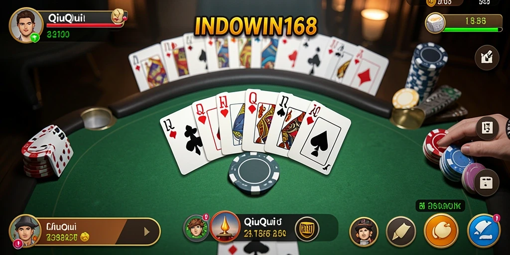 Tampilan gameplay QiuQiu yang seru dan interaktif.