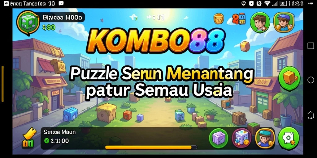 Screenshot KOMBO88 menampilkan gameplay puzzle yang seru dan menantang.