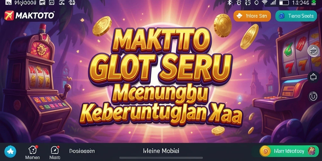 Tampilan menarik gameplay Slot di MAKTOTO dengan fitur bonus yang mengagumkan.