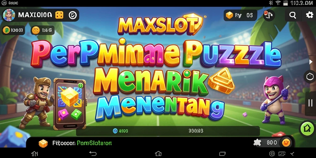 Tampilan gameplay menantang dari MAXSLOT dengan berbagai puzzle.