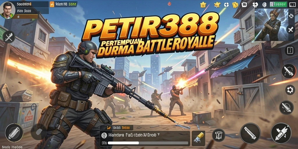 Tampilan gameplay seru dalam PETIR388 Battle Royale.