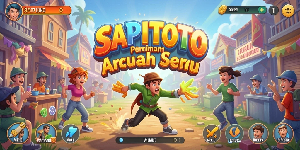 Gameplay SAPITOTO yang seru dengan grafik cerah dan tantangan menarik.