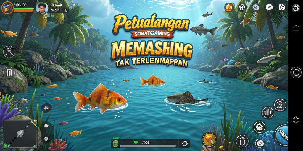 Gameplay SOBATGAMING yang menampilkan serunya menangkap ikan.