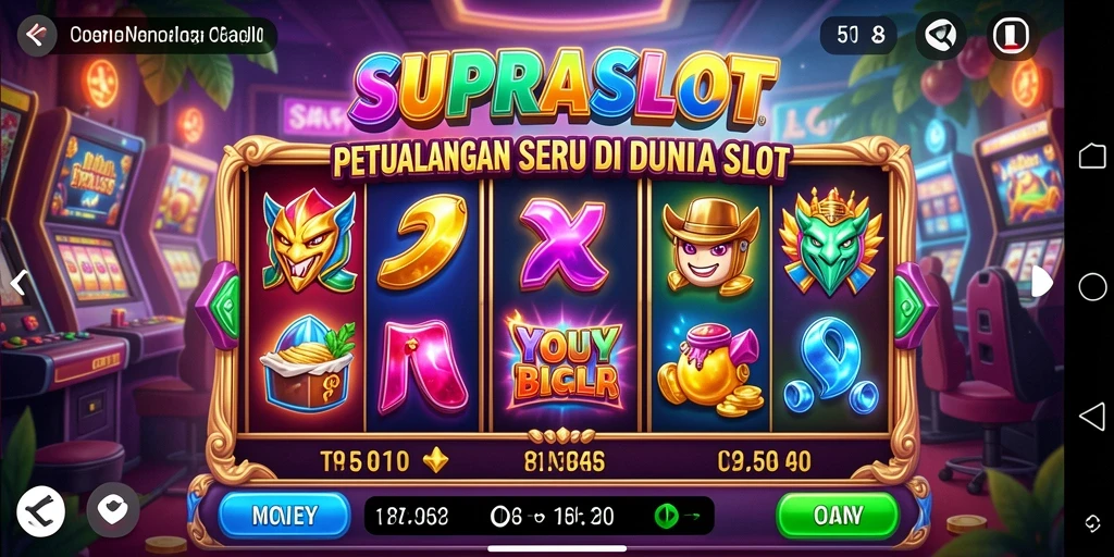 Screenshot menunjukkan gameplay SUPRASLOT yang mengasyikkan dan penuh tantangan.
