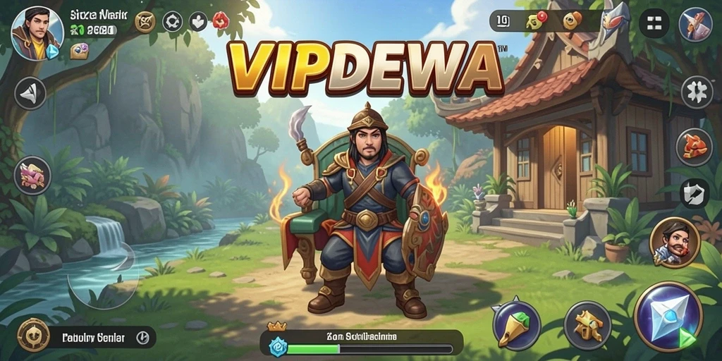 Gameplay menarik dan interaktif dari VIPDEWA di layar smartphone.