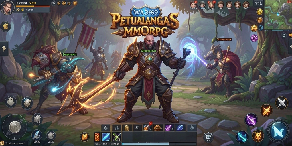 Tangkapan layar gameplay WA369 menampilkan aksi seru dalam dunia MMORPG.