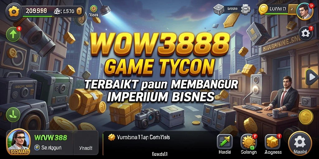 Tampilan gameplay WOW388 dengan elemen Tycoon yang menarik.