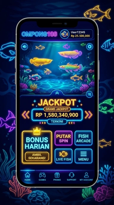 Screenshot fitur unggulan dari aplikasi terbaru di ompong188.